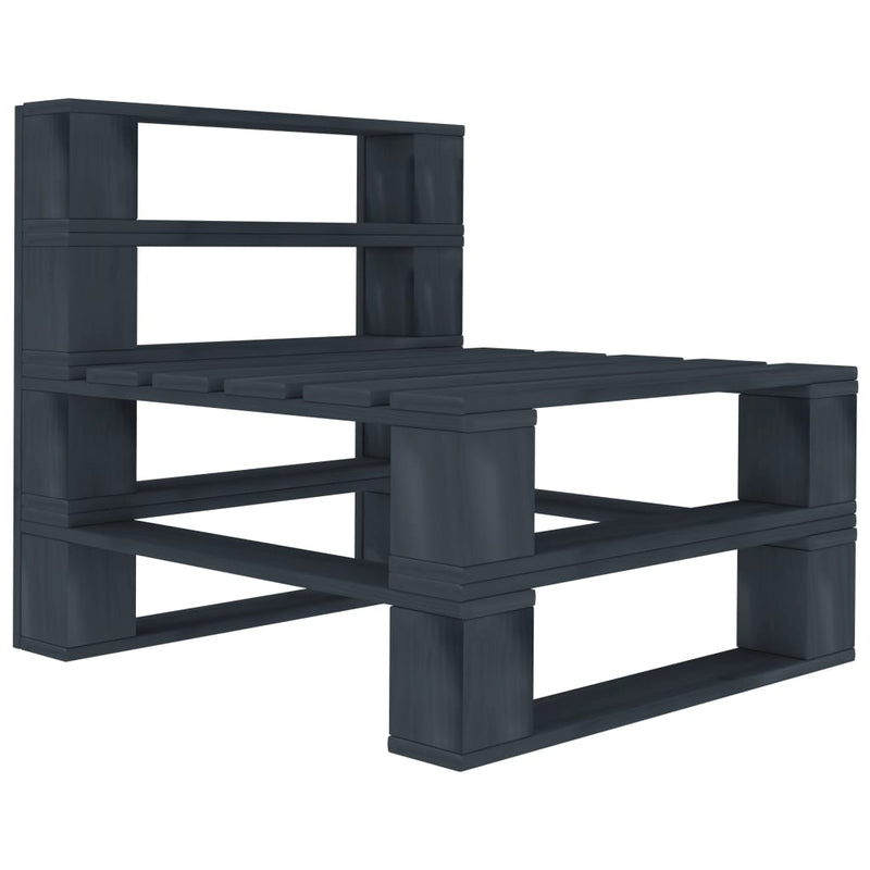 vidaXL 6 Piece Garden Pallet Lounge Set Wood Grey