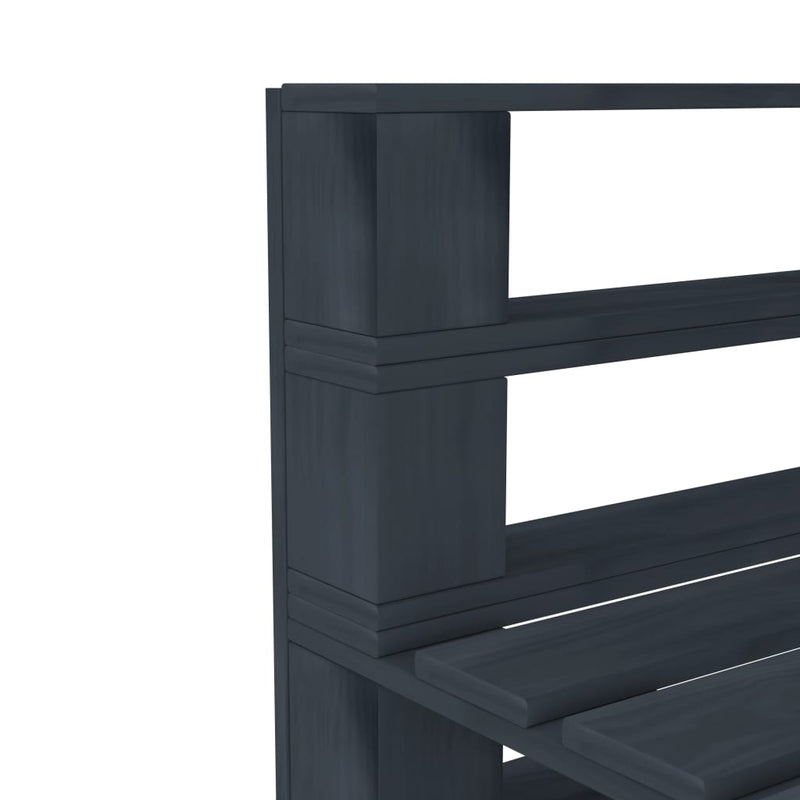 vidaXL 6 Piece Garden Pallet Lounge Set Wood Grey