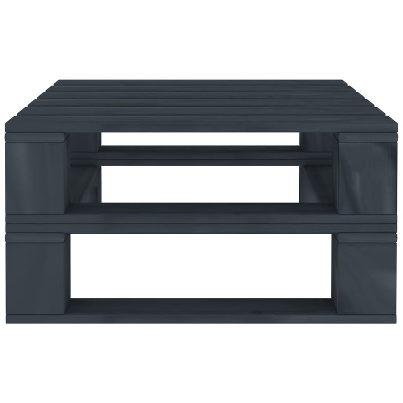 vidaXL 6 Piece Garden Pallet Lounge Set Wood Grey