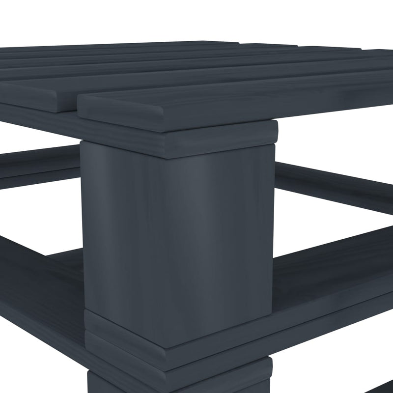 vidaXL 6 Piece Garden Pallet Lounge Set Wood Grey