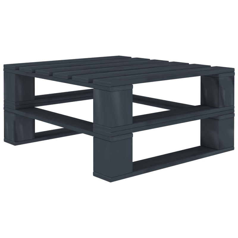 vidaXL 5 Piece Garden Pallet Lounge Set Wood Grey