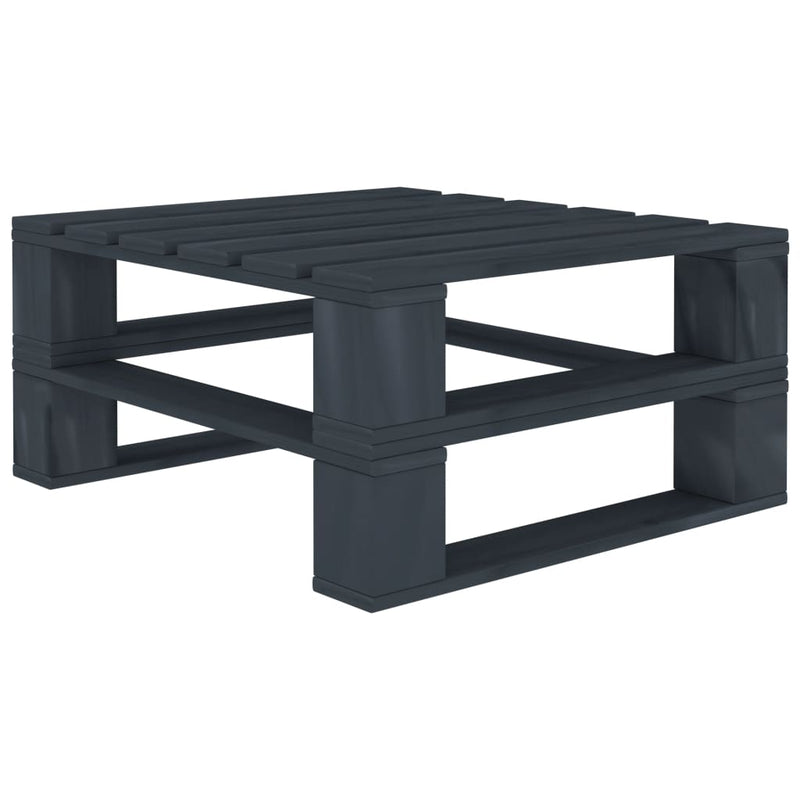 vidaXL 8 Piece Garden Pallet Lounge Set Wood Grey
