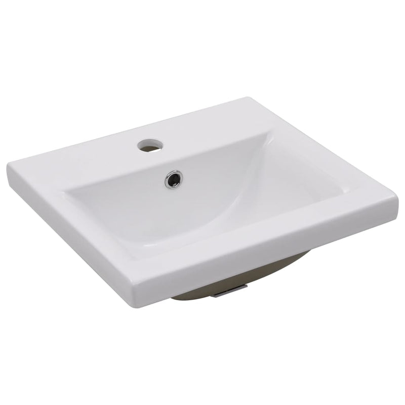 Bathroom Furniture Set White Engineered Wood
