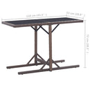 vidaXL 3 Piece Garden Dining Set Brown