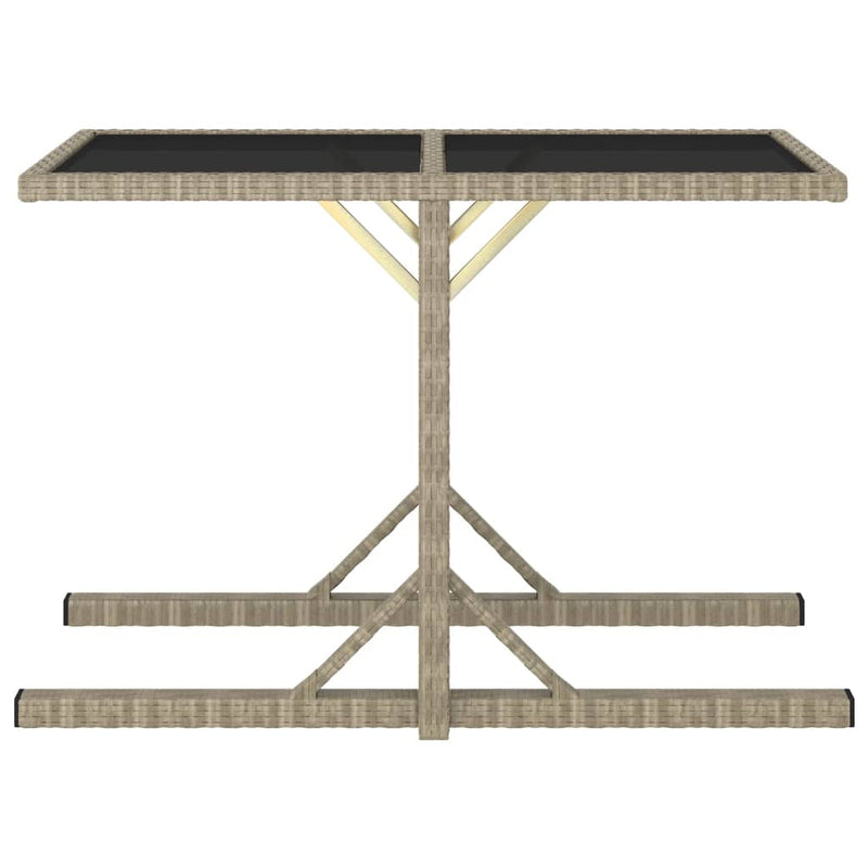 vidaXL 3 Piece Garden Dining Set Beige