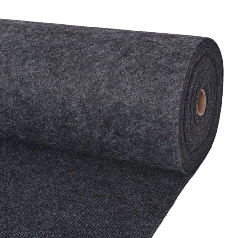 Carpet Anthracite 1,2 x 10 m Polyester