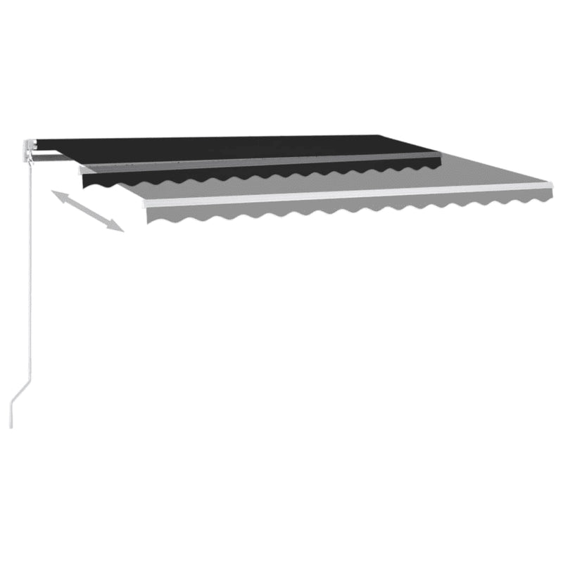 Manual Retractable Awning 450x300 cm Anthracite