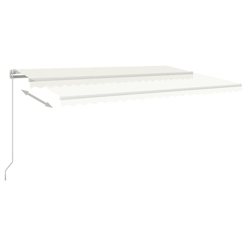 Manual Retractable Awning 500x300 cm Cream (313193+313169)