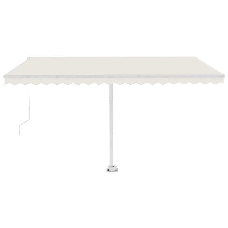 Freestanding Manual Retractable Awning 400x300 cm Cream