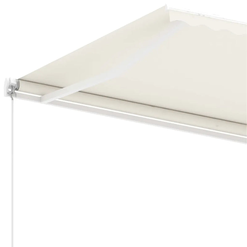 Freestanding Manual Retractable Awning 450x300 cm Cream