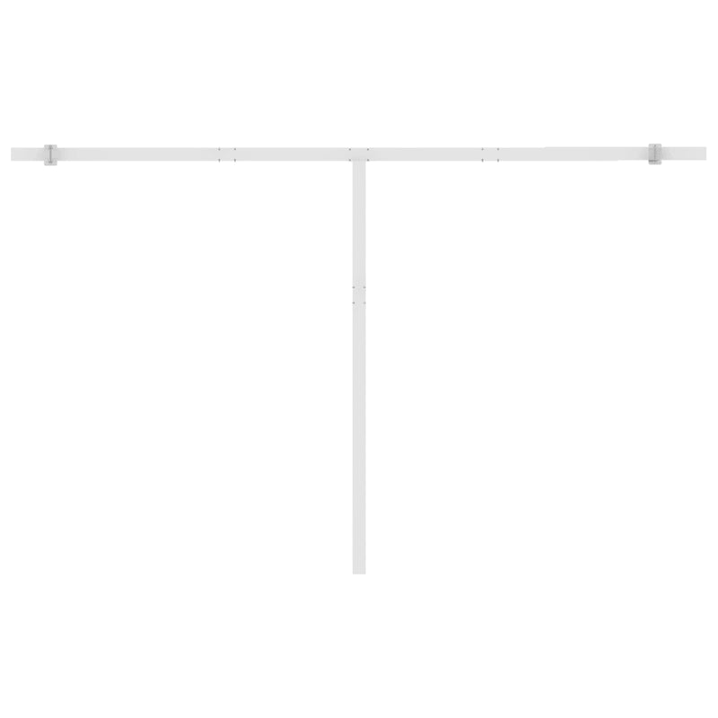 Freestanding Manual Retractable Awning 450x300 cm Cream