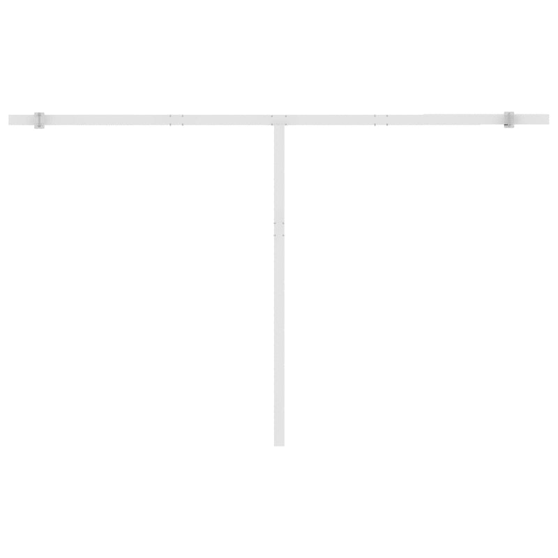 Freestanding Manual Retractable Awning 450x300 cm Yellow/White