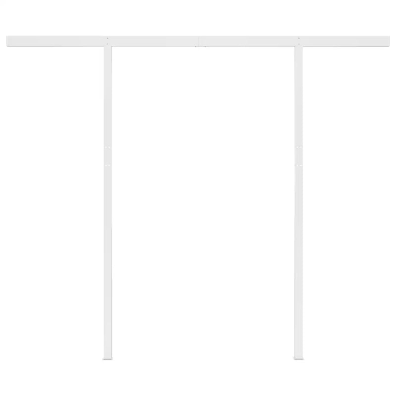 Manual Retractable Awning with Posts 3x2.5 m Cream