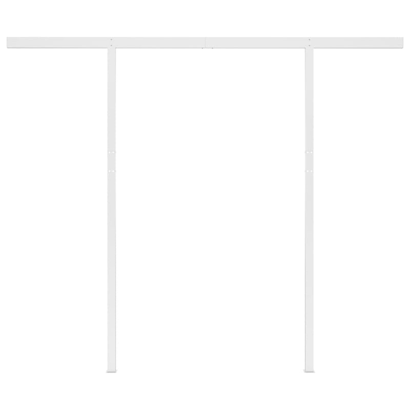 vidaXL Manual Retractable Awning with Posts 3x2.5 m Anthracite