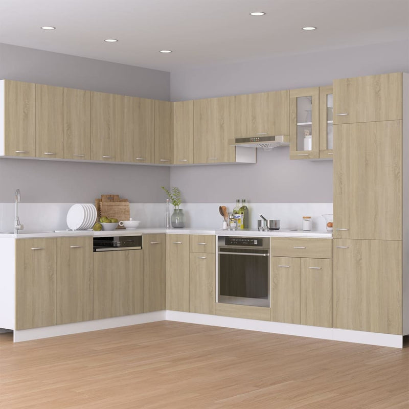 vidaXL Hanging Corner Cabinet Lyon Sonoma Oak 57x57x60 cm Engineered Wood