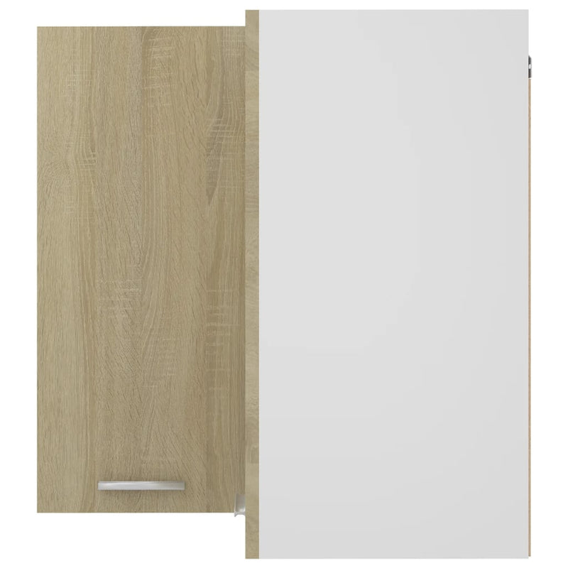 vidaXL Hanging Corner Cabinet Lyon Sonoma Oak 57x57x60 cm Engineered Wood