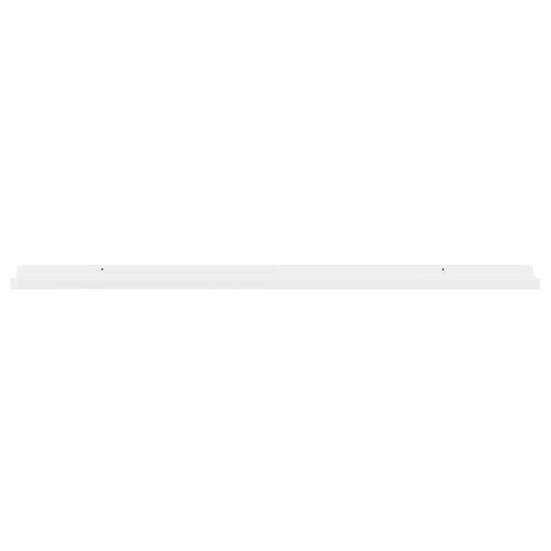 Wall Shelves 2 pcs White 100x9x3 cm