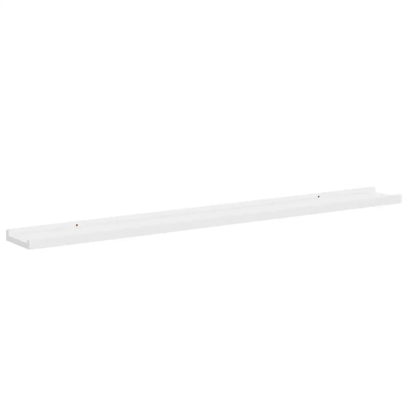 Wall Shelves 2 pcs White 100x9x3 cm