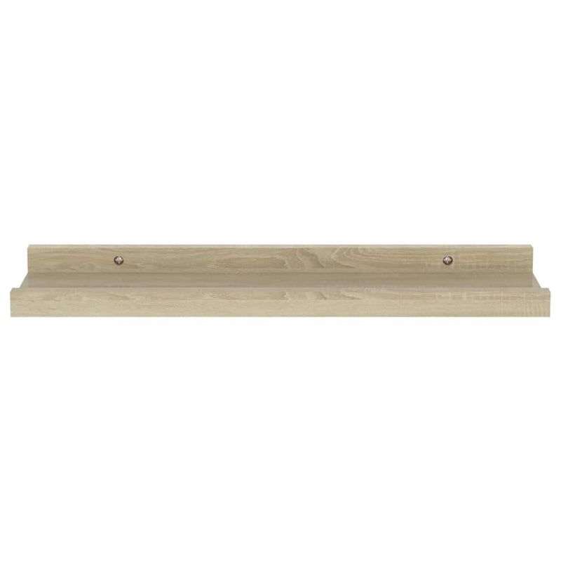 vidaXL Wall Shelves 2 pcs Sonoma Oak 40x9x3 cm