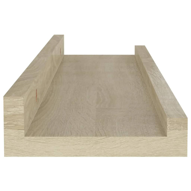 vidaXL Wall Shelves 2 pcs Sonoma Oak 40x9x3 cm