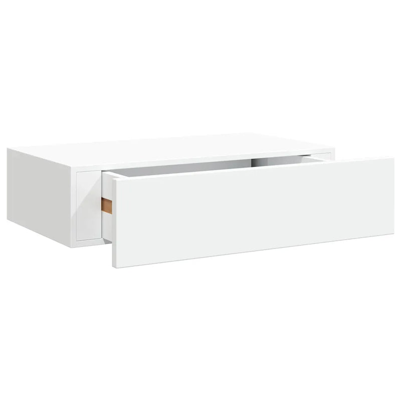 Wall-mounted Drawer Shelf White 40x23.5x10cm MDF