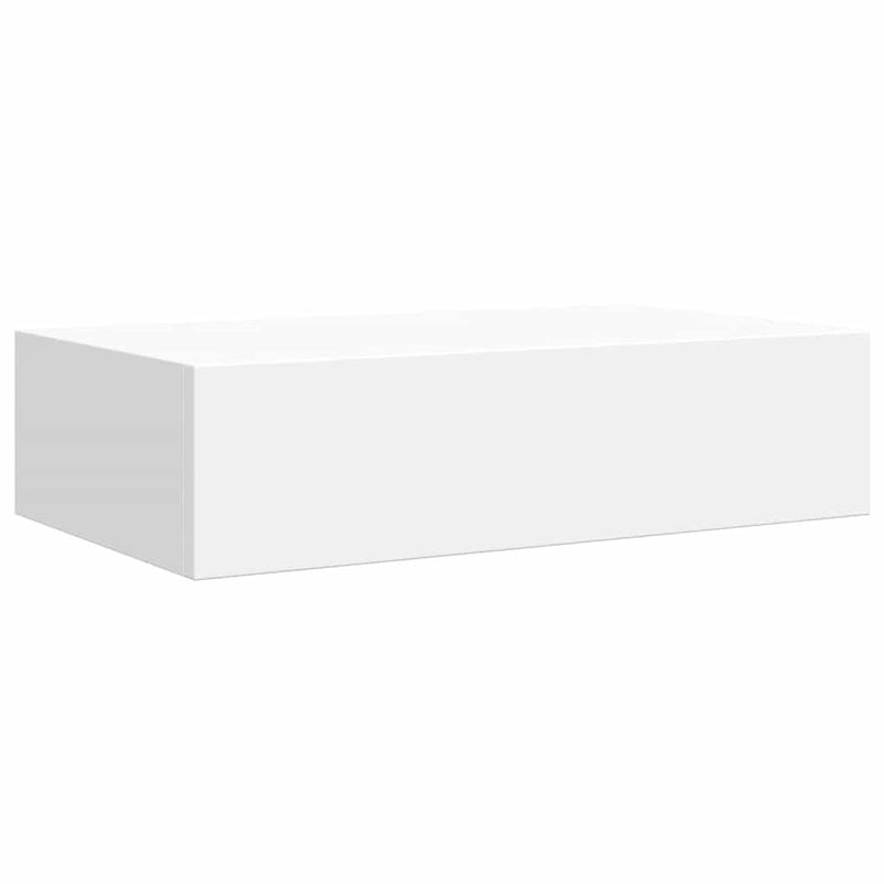 vidaXL Wall-mounted Drawer Shelf White 40x23.5x10cm MDF