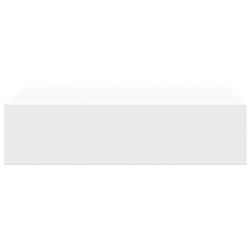 vidaXL Wall-mounted Drawer Shelf White 40x23.5x10cm MDF