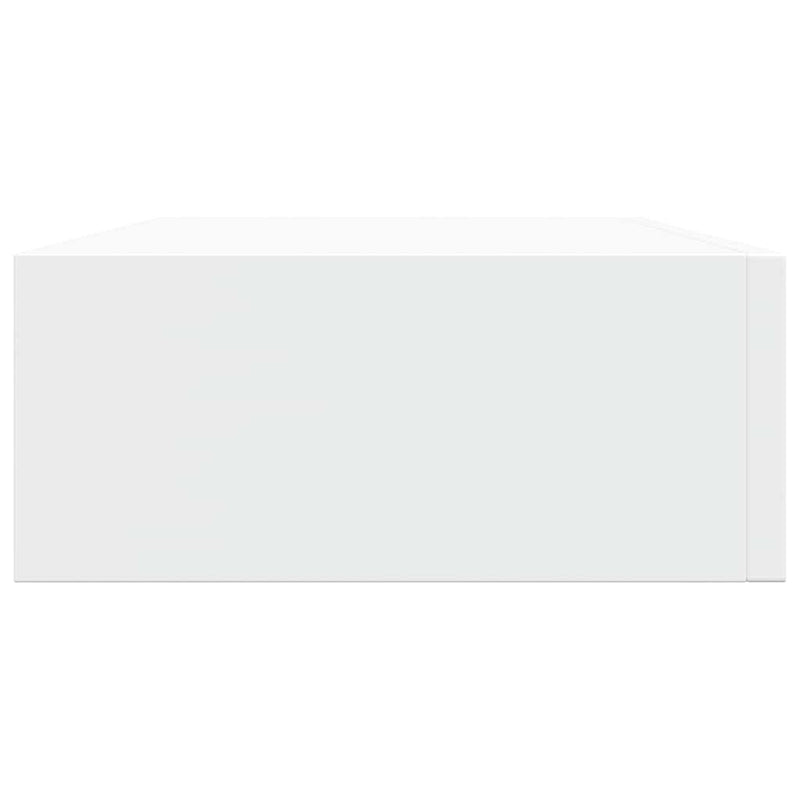 vidaXL Wall-mounted Drawer Shelf White 40x23.5x10cm MDF
