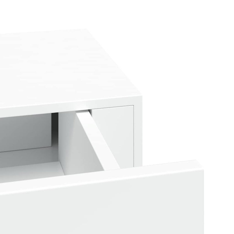 vidaXL Wall-mounted Drawer Shelf White 40x23.5x10cm MDF
