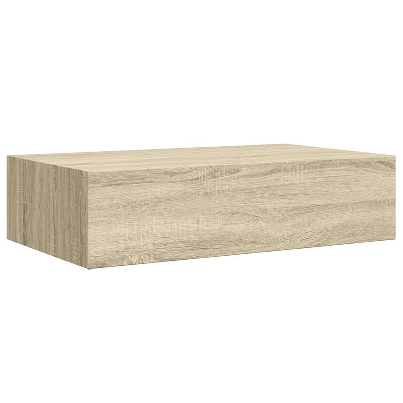 Wall-mounted Drawer Shelves 2 pcs Oak 40x23.5x10cm MDF