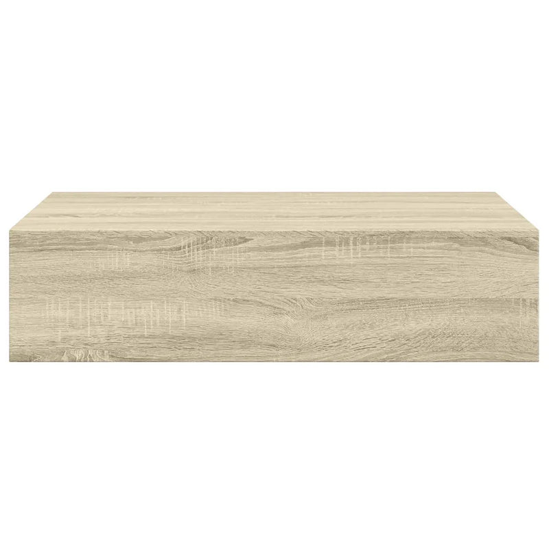 Wall-mounted Drawer Shelves 2 pcs Oak 40x23.5x10cm MDF