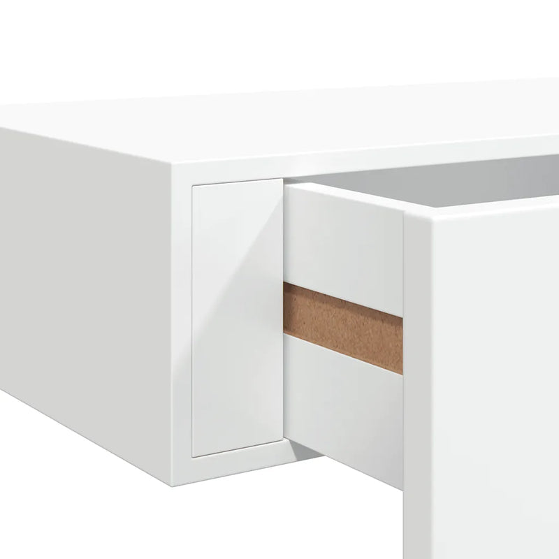 Wall-mounted Drawer Shelf White 60x23.5x10 cm MDF