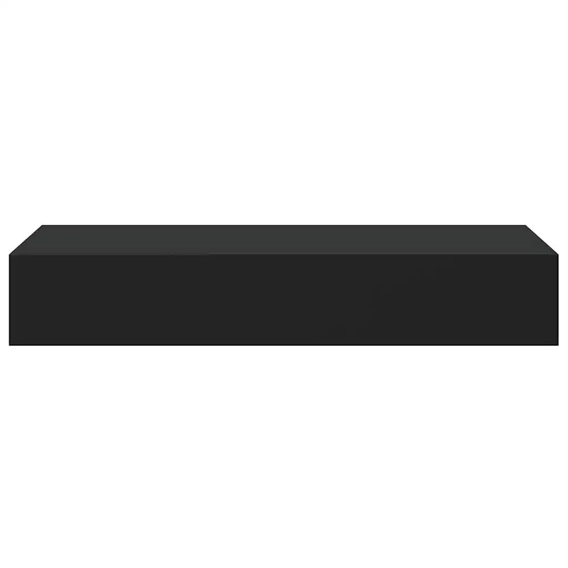 Wall-mounted Drawer Shelves 2 pcs Black 60x23.5x10cm MDF