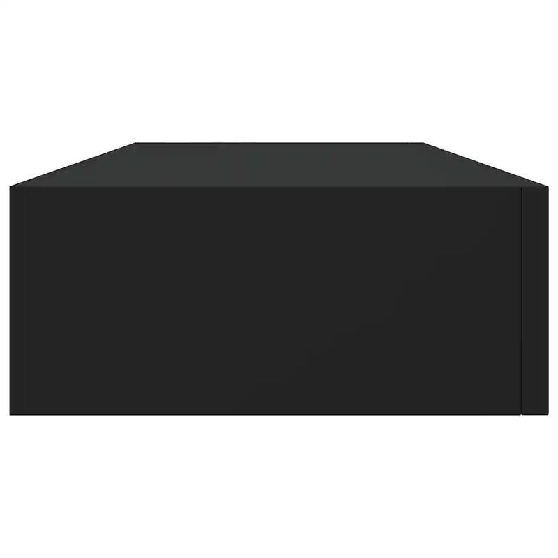 Wall-mounted Drawer Shelves 2 pcs Black 60x23.5x10cm MDF