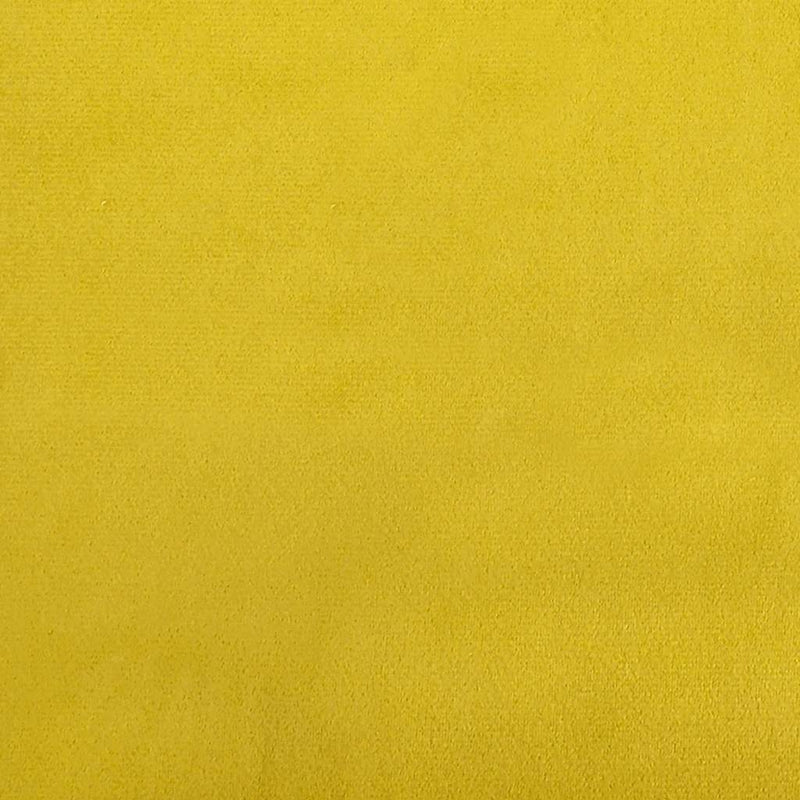 vidaXL Rocking Chair with a Stool Mustard Yellow Velvet