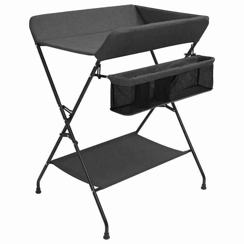 vidaXL Changing Table Anthracite Iron