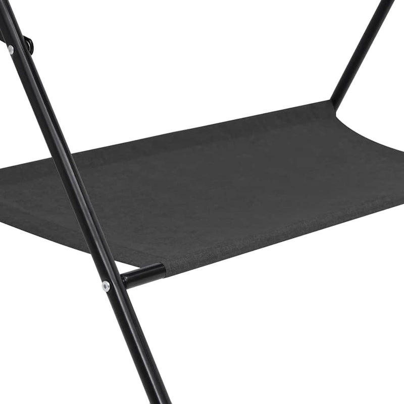 vidaXL Changing Table Anthracite Iron