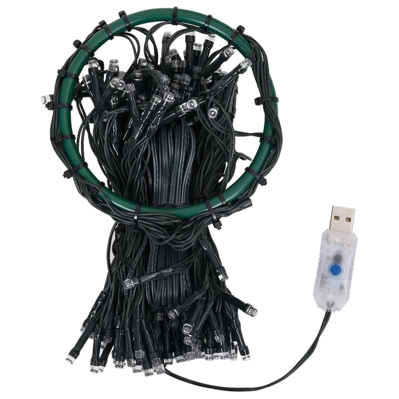 vidaXL Christmas Tree Net Lights with 210 LEDs Cold White 210 cm