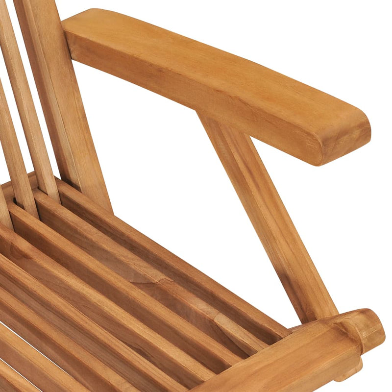 vidaXL Garden Chairs 8 pcs Solid Teak Wood