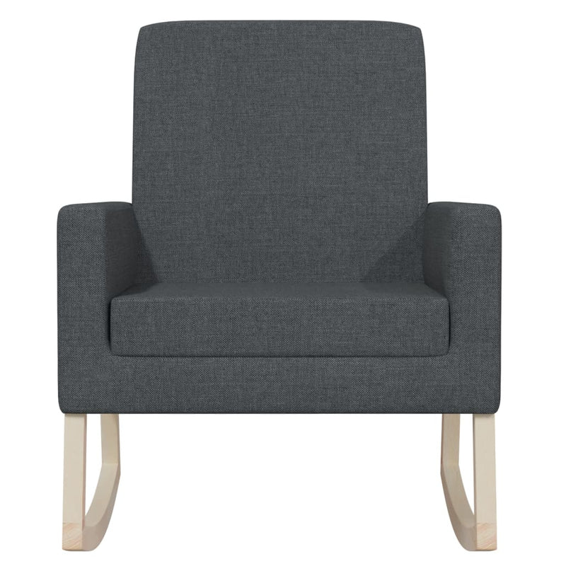 vidaXL Rocking Chair Dark Grey Fabric