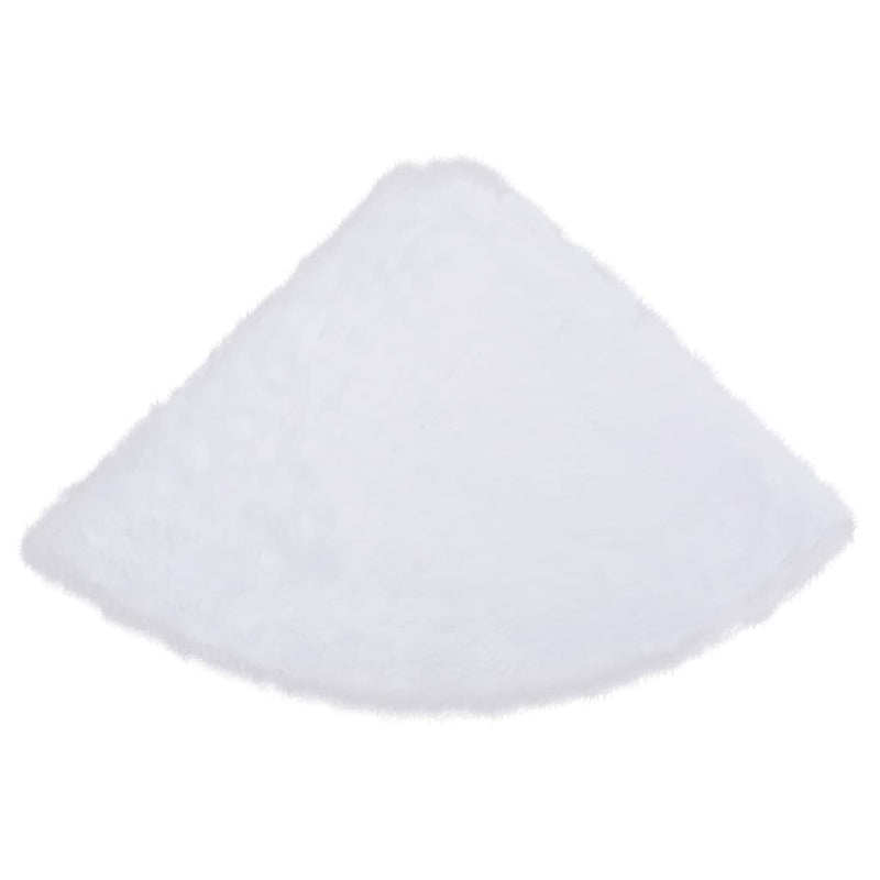 vidaXL Christmas Tree Skirt White 122 cm Faux Fur