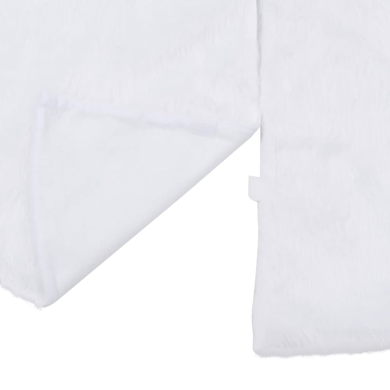 vidaXL Christmas Tree Skirt White 150 cm Faux Fur