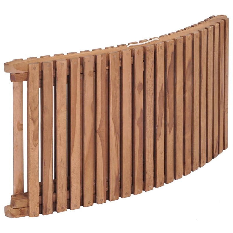 vidaXL Folding Sun Loungers 2 pcs Solid Teak Wood