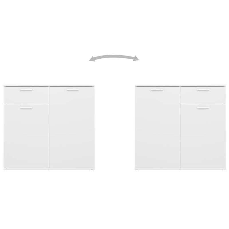 vidaXL Sideboard White 160x36x75 cm Engineered Wood