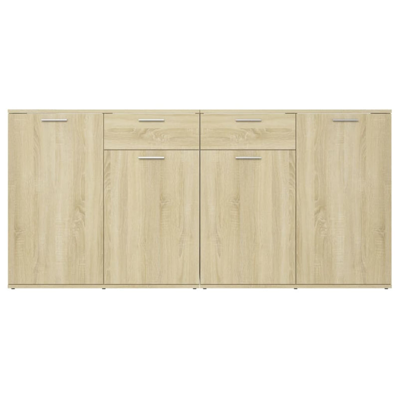 vidaXL Sideboard Sonoma Oak 160x36x75 cm Engineered Wood