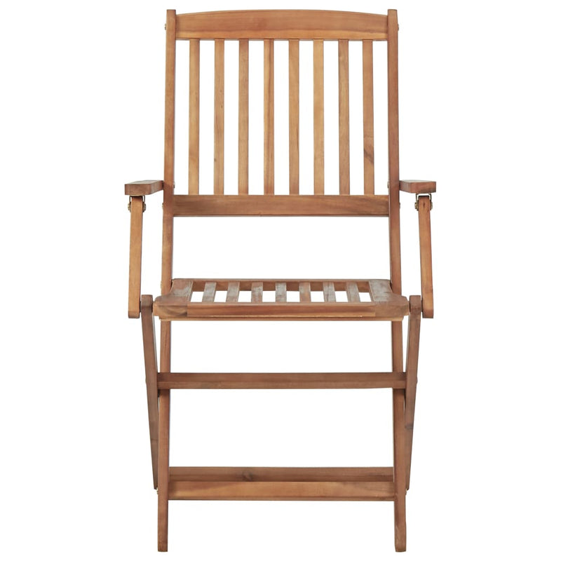 vidaXL Folding Outdoor Chairs 6 pcs Solid Acacia Wood