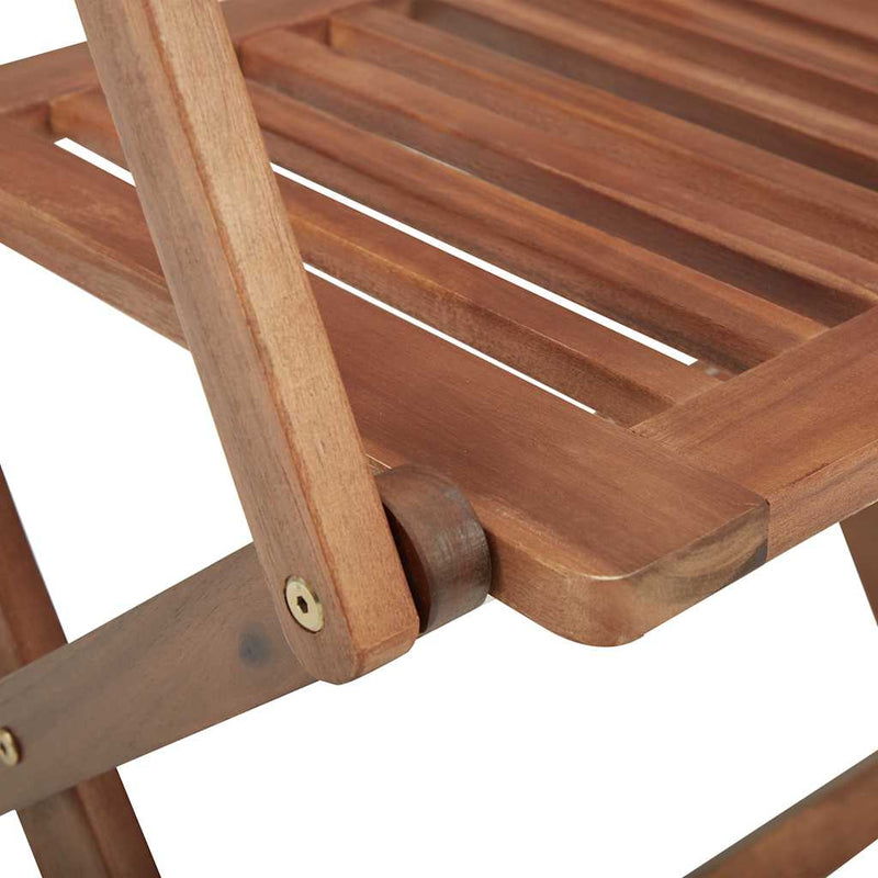 vidaXL Folding Garden Chairs 6 pcs with Cushions Solid Acacia Wood