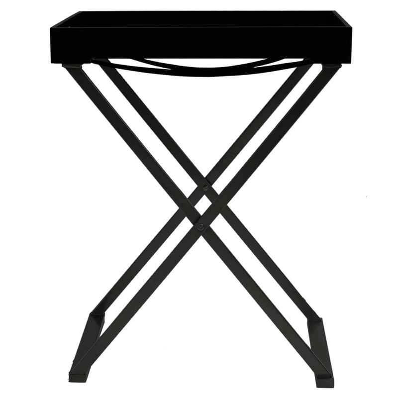 Folding Table Black 48x34x61 cm MDF