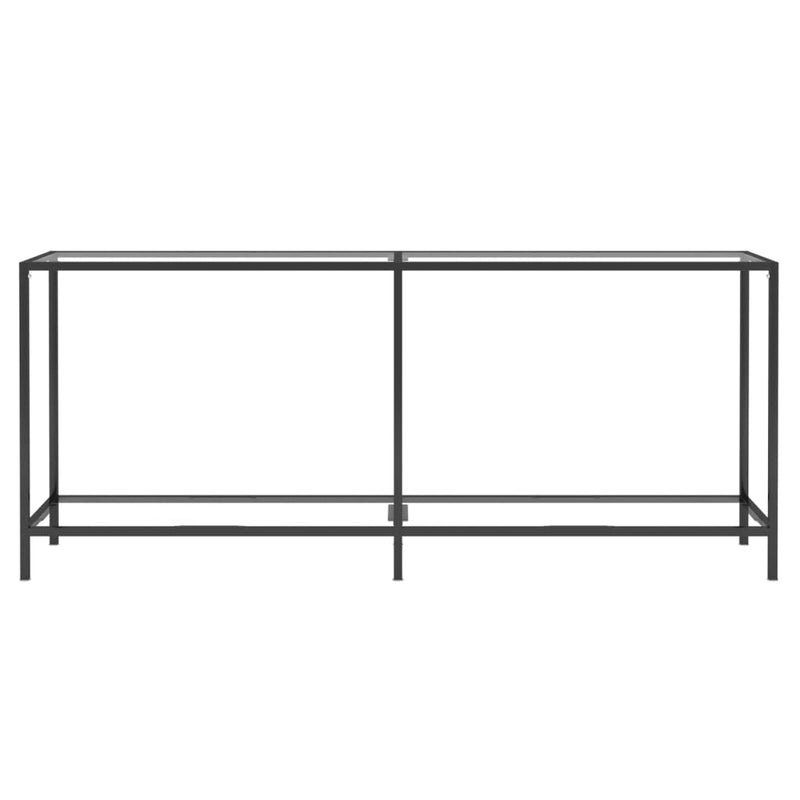 Console Table Transparent 180x35x75.5 cm Tempered Glass