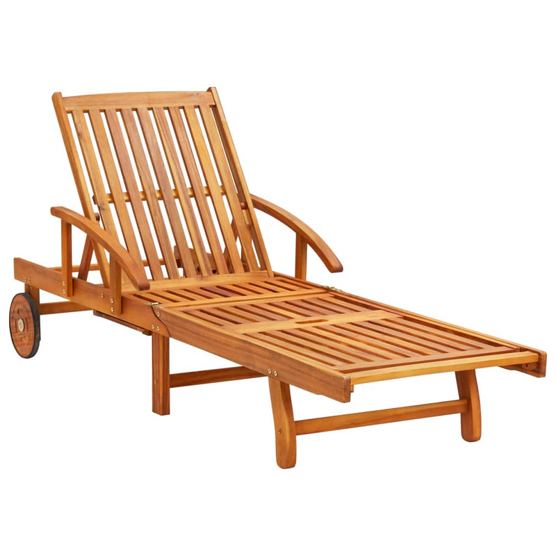 vidaXL Sun Loungers 2 pcs Solid Wood Acacia
